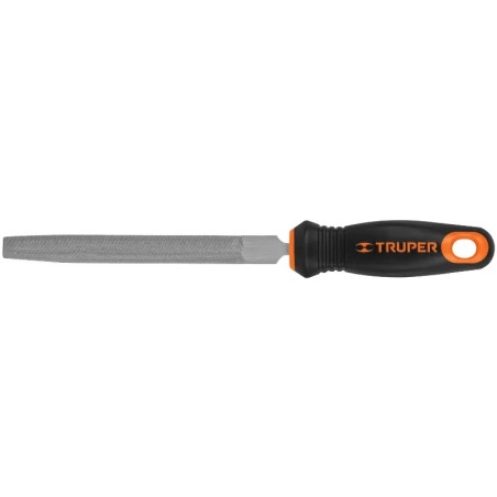 Limas Media Caña Bastardas 6" Ancho 5/8" Espesor 3/16", Mango Comfort Grip, LMCB-6T 15317 Truper
