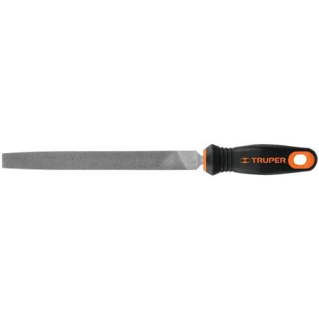 Limas Plana Bastardas 8" Ancho 3/4" Espesor 3/16", Mango Comfort Grip, LPB-8T 15311 Truper