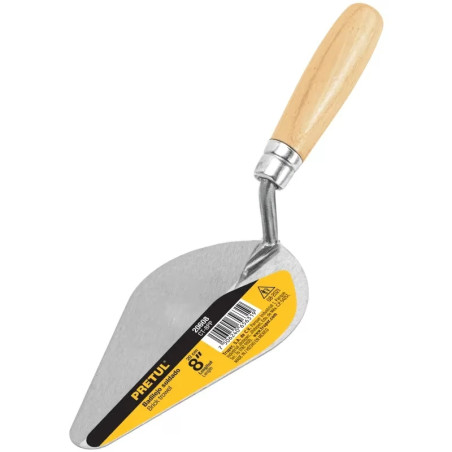 Badilejo Soldado 8", en acero al carbono, para Albañileria, CT-8PP 20608 Pretul