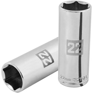 Dados 22mm E1/2 Tubulares Hexagonales CrVanadio, Truper 101010