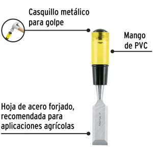 Formones 1", en acero al Carbono, FT-1 21668 Pretul