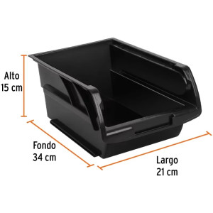Gavetas Bandejas Apilables N4 34x21x15cm Polipropileno Truper 10891