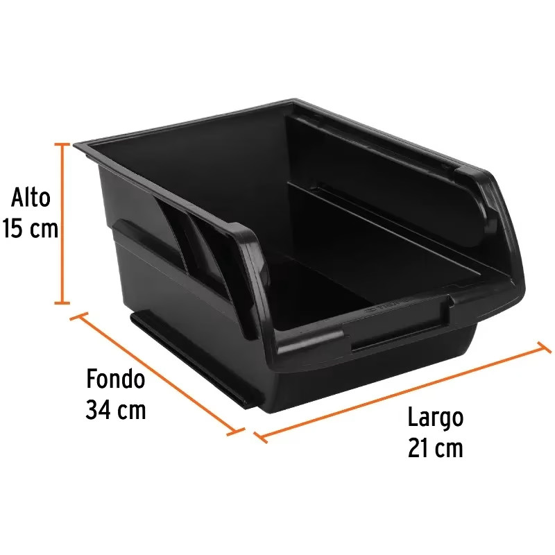 Gavetas Bandejas Apilables N4 34x21x15cm Polipropileno Truper 10891