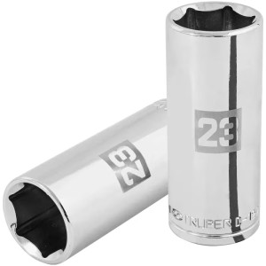 Dados 23mm E1/2 Tubulares Hexagonales CrVanadio, Truper 101011