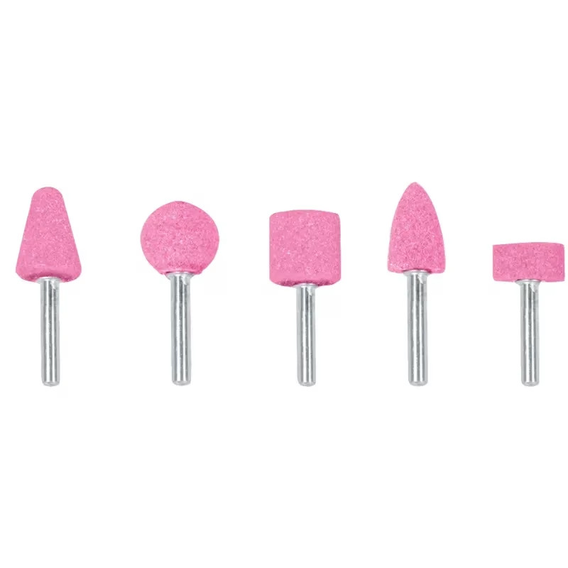 Juego de Piedras 5 Puntas montadas Uso General, Zanco 1/4" Grano 60, Oxido de Aluminio, JPM-5 11680 Truper