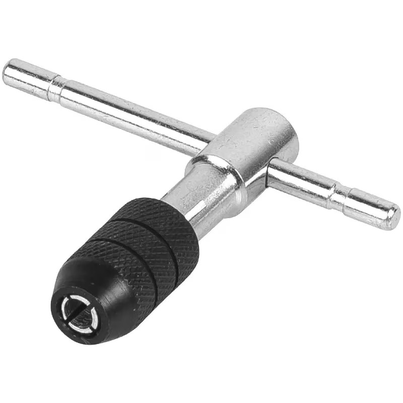 PortaMachos Tipo T, Tipo Chuck, Para Machos 1/4", Manija Deslizable para Mayor Palanca, MAN-T-1/4 11439 Truper