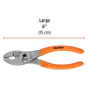 Alicate de Mecánico 6" Mango de PVC, Truper 17300