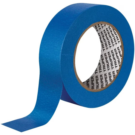 Cintas Masking Tape Azul 1-1/2" x50m para pintor Truper 12623