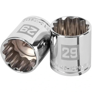 Dados 29mm E1/2 Poligonales CrVanadio, Truper 13543