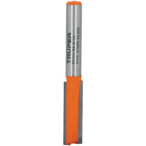 Fresas Recta de dos Filos 5/16" x25mm Truper 11454