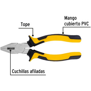 Alicates universal 6" ComfortGrip Acarbono MangoPVC Pretul 27156