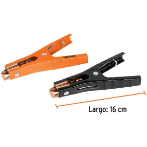 Caiman Cocodrilo para Cables pasa Corriente Auto Bateria Truper 100777