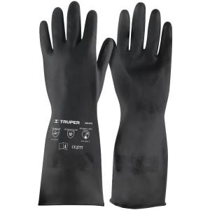 Guantes de Neopreno Talla G para Quimicos Solventes Truper 14271