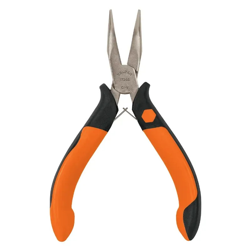 Alicate Mini Pinza Punta Curva 5" Comfort Grip, Truper 17365