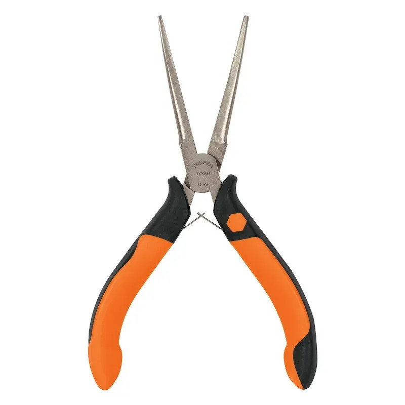 Alicate Mini Pinza Punta de Aguja 6" Comfort Grip, Truper 17369