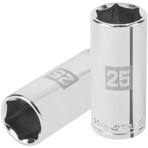 Dados 25mm E1/2 Tubulares Hexagonales CrVanadio, Truper 101013