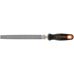 Limas Media Caña Bastardas 8" Ancho 3/4" Espesor 1/4", Mango Comfort Grip, LMCB-8T 15318 Truper