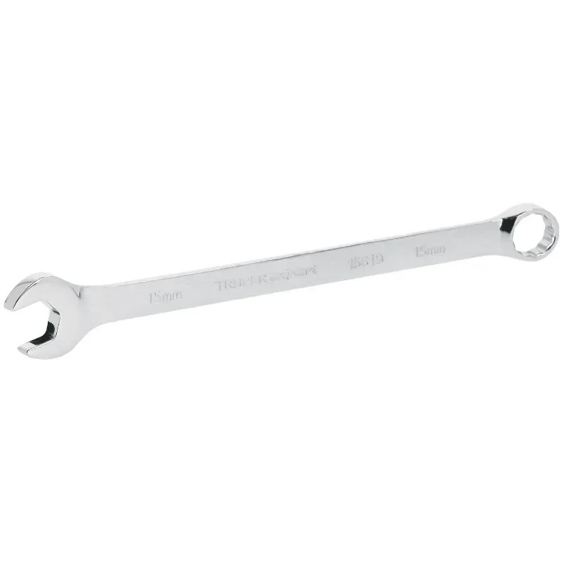 Llave Boca Mixta 15mm Combinada CrVanadio ELarga Truper 15619