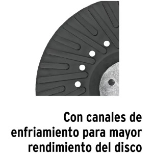 Respaldo para Disco de Lijas 7" Rosca mm Cuerda M14x2 Truper 17276