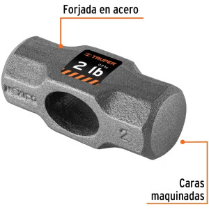 Cabezas de Comba Octagonal 2lb Ojillo Ovalado Truper 10578