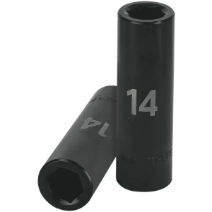 Dados 14mm E1/2 Impacto Tubulares Hexagonales CrMolibdeno, Truper 12426