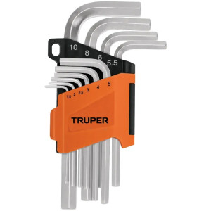 Juegos de 10 Llaves Allen MM PuntaHexagonal Truper 15536