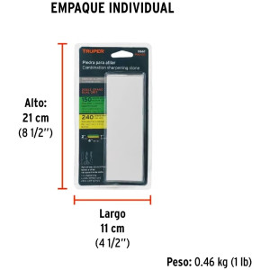 Piedras para Asentar 150 x 50 mm Grano 150 / 240 Espesor 1", Carburo de Silicio, PIAS-109 11667 Truper