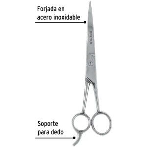 Tijera para Estilista con Gancho 7 1/2", en acero inoxidable, TP-8418-7-1/2 23178 Pretul