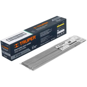 Electrodo 7018 5/32" 1kg, Bajo Hidrogeno, estructuras pesadas, encendido instantaneo y arco estable, E7018-5 14364 Truper
