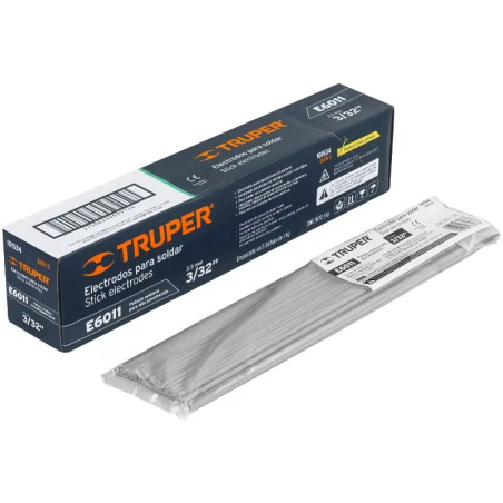 Electrodos 6011 3/32" 1kg PotasioAltoCelulosa AltaPenetracion, Truper 101534