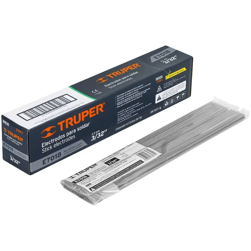 Electrodos 7018 3/32" 1kg BajoHidrogeno EstructurasPesadas, Truper 101535