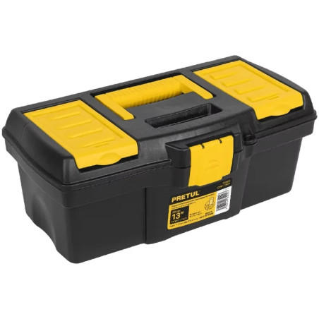 Caja para Herramientas Plastica Largo 13", Ancho 6 5/8", Alto 5", Peso 0.4kg, CHP-13CP 20602 Pretul