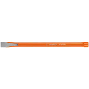 Cincel Plano 12" Cuña 3/4", Acero al cromo Vanadio, Cabeza grande, C-3/4X12 12148 Truper