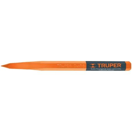 Cincel Punta 14" D7/8", Hexagonales para Concreto acero alto carbono, CU-7/8 13053 Truper