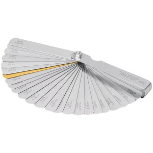Galgas de Bujia, 32 Hojas, Graduacion 0.04 - 0.88mm, en acero al manganeso, CAL-32 14397 Truper