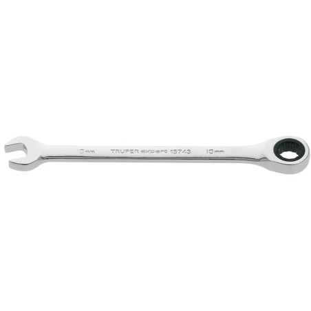 Llave Boca Mixta Ratchet 10mm ACrVanadio Truper 15743
