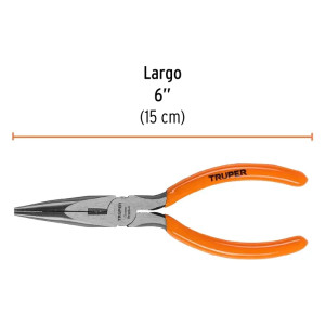 Alicate Punta y Corte 6" Mango de PVC, Truper 17309