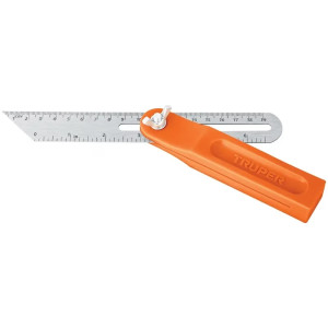 Escuadra Falsa, Mango de ABS 8", Regla en Acero Inoxidable, EFT-8 14382 Truper