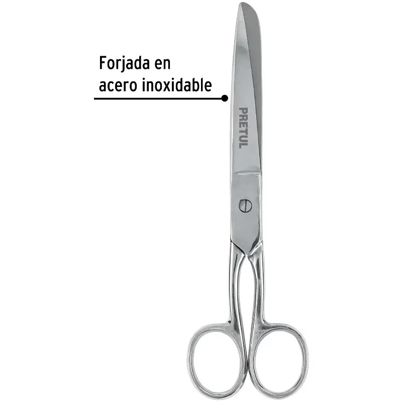 Tijera para costura y Oficina 7", en acero inoxidable, TP-8642-7 23156 Pretul