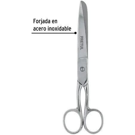 Tijera para costura y Oficina 7", en acero inoxidable, TP-8642-7 23156 Pretul