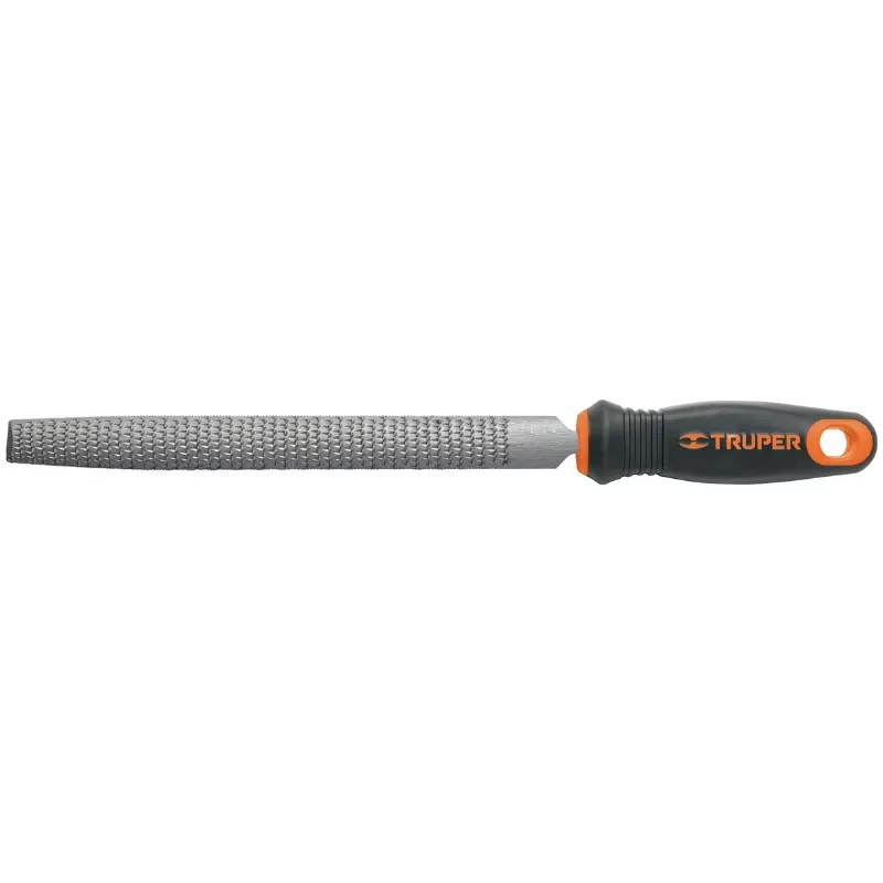 Limas Media Caña Escofinas Bastardas 8" Ancho 13/16" Espesor 1/4", Mango Comfort Grip, LES-8T 15321 Truper