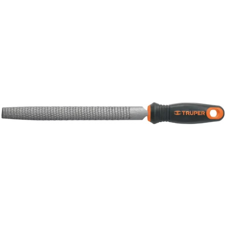 Limas Media Caña Escofinas Bastardas 8" Ancho 13/16" Espesor 1/4", Mango Comfort Grip, LES-8T 15321 Truper