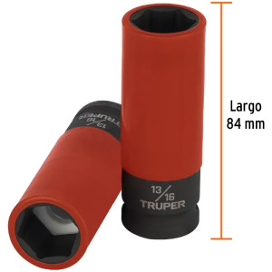 Dados 13/16" E1/2 Impacto Tubulares Hexagonales Con Polipropileno Truper 100928