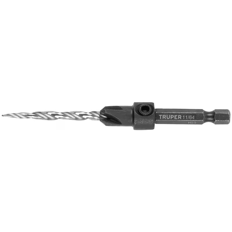 Brocas Avellanadoras 4.5mm x55mm para Madera Truper 102376