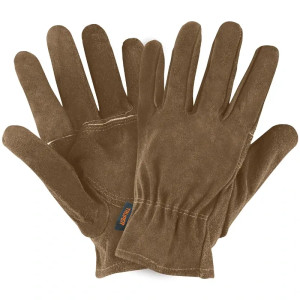 Guantes de Carnaza Unitalla Premium con puño ajustado y doble refuerzo en Palmas, para Electricista, GUX-VA 14289 Truper