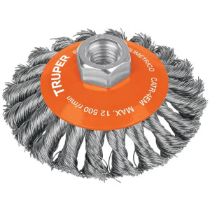 Cardas Conicas 4" Trenzado M14 Truper 14188