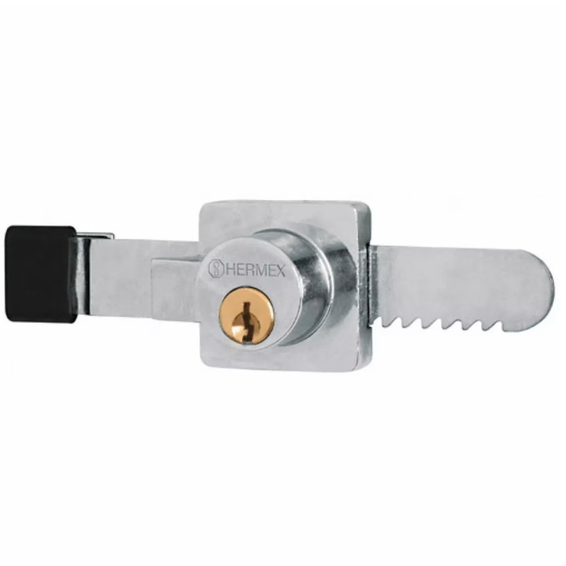 Cerradura para Vitrina tipo serrucho, incluye 2 llaves, CV-10 43535 Hermex