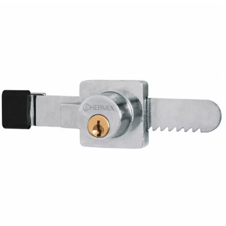 Cerradura para Vitrina tipo serrucho, incluye 2 llaves, CV-10 43535 Hermex