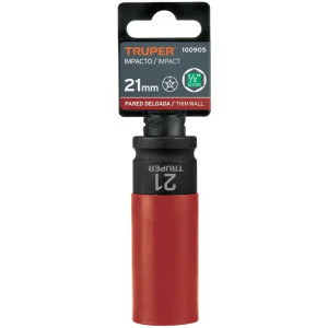 Dados 21mm E1/2 Impacto Tubulares Hexagonales Con Polipropileno Truper 100905