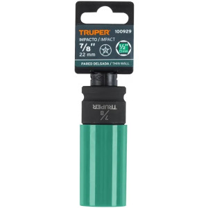 Dados 7/8" E1/2 Impacto Tubulares Hexagonales Con Polipropileno Truper 100929